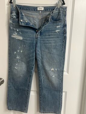 Pistola Distressed Straight-Leg Jeans - 29